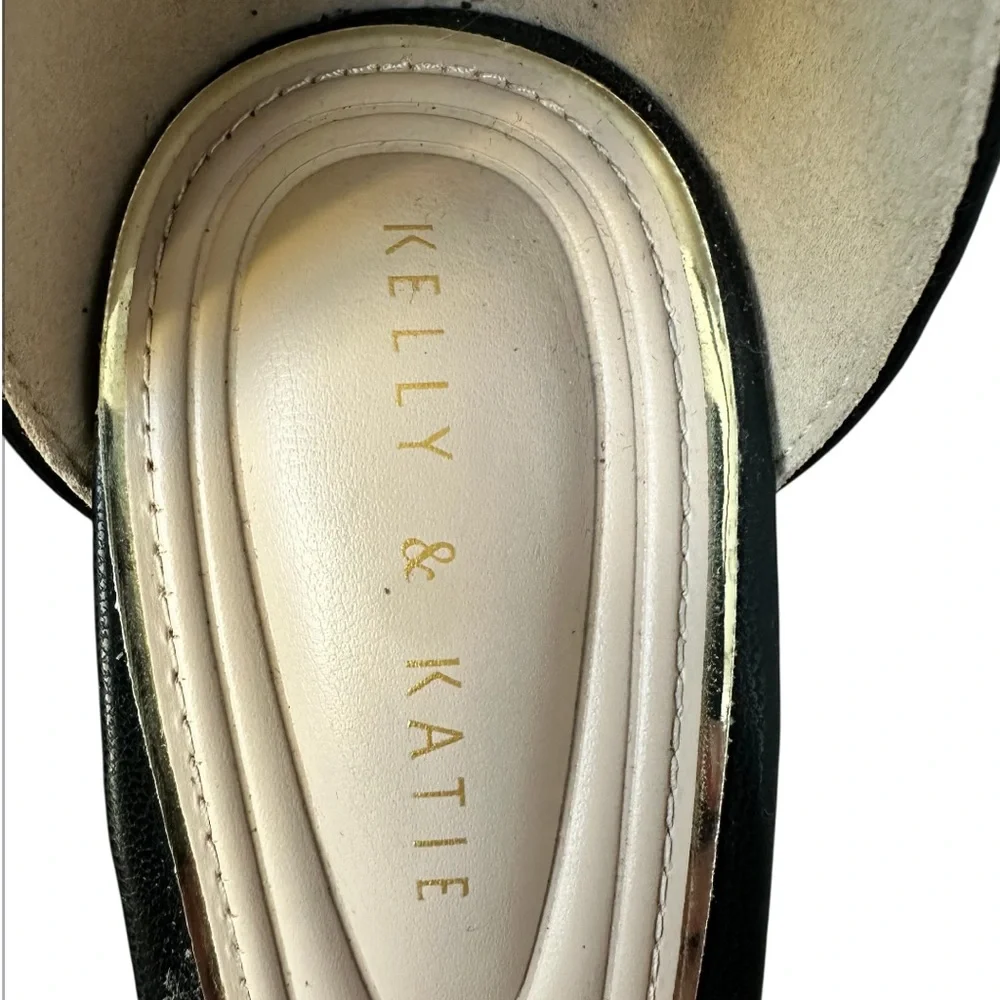 KELLY & KATIE Women’s‎ Black ‘Hailee’ Block Heel Sandals Ankle Strap Size 7